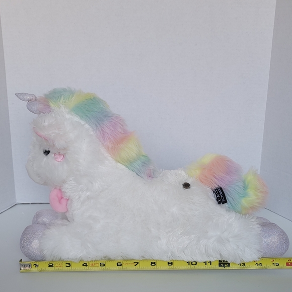 FAO Schwarz Unicorn Rainbow Colors LED Glow Lights and Sound Stuffed Plush Toy - Picture 17 of 17